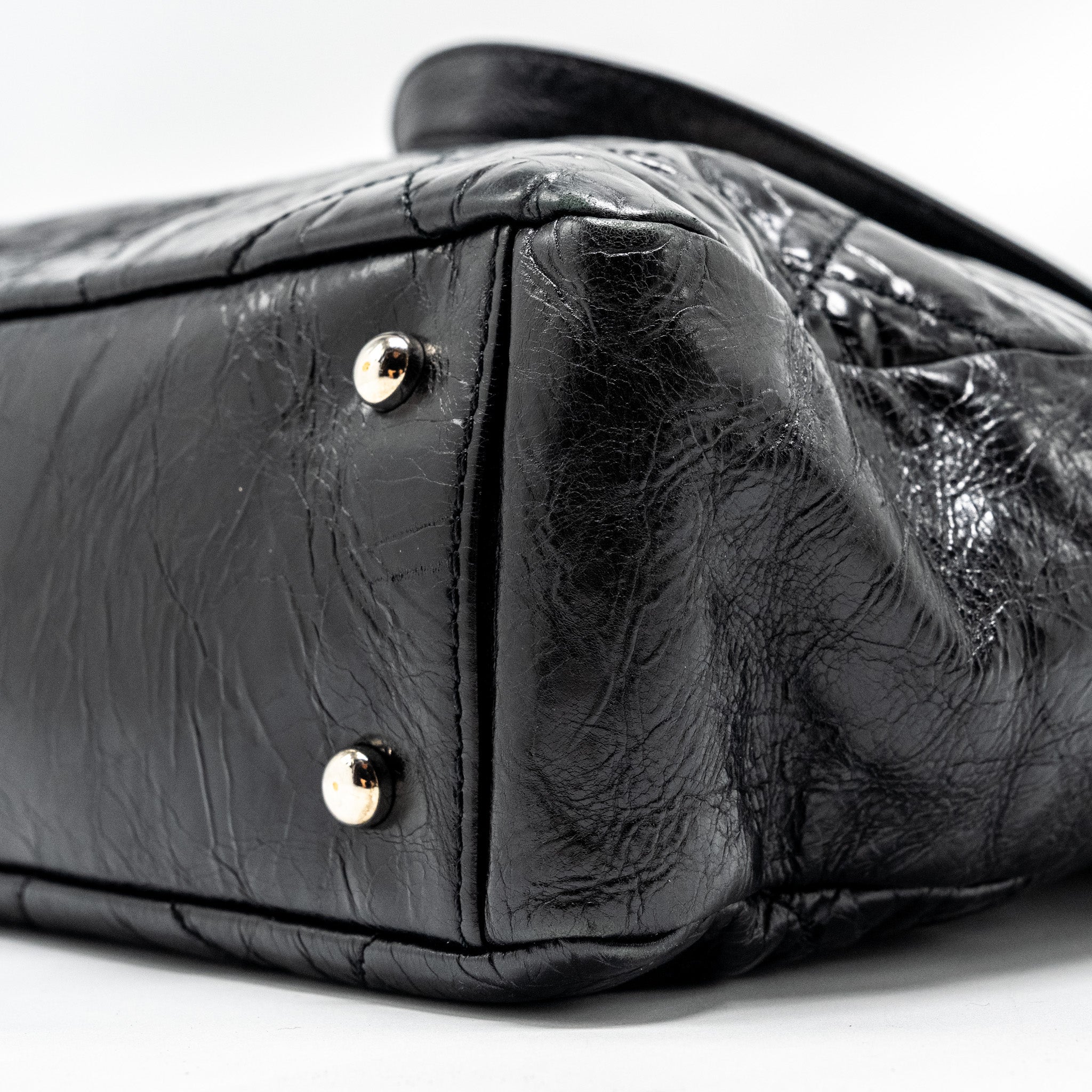 Chanel Portobello Tote Bag Calfskin/Tweed Black/Grey