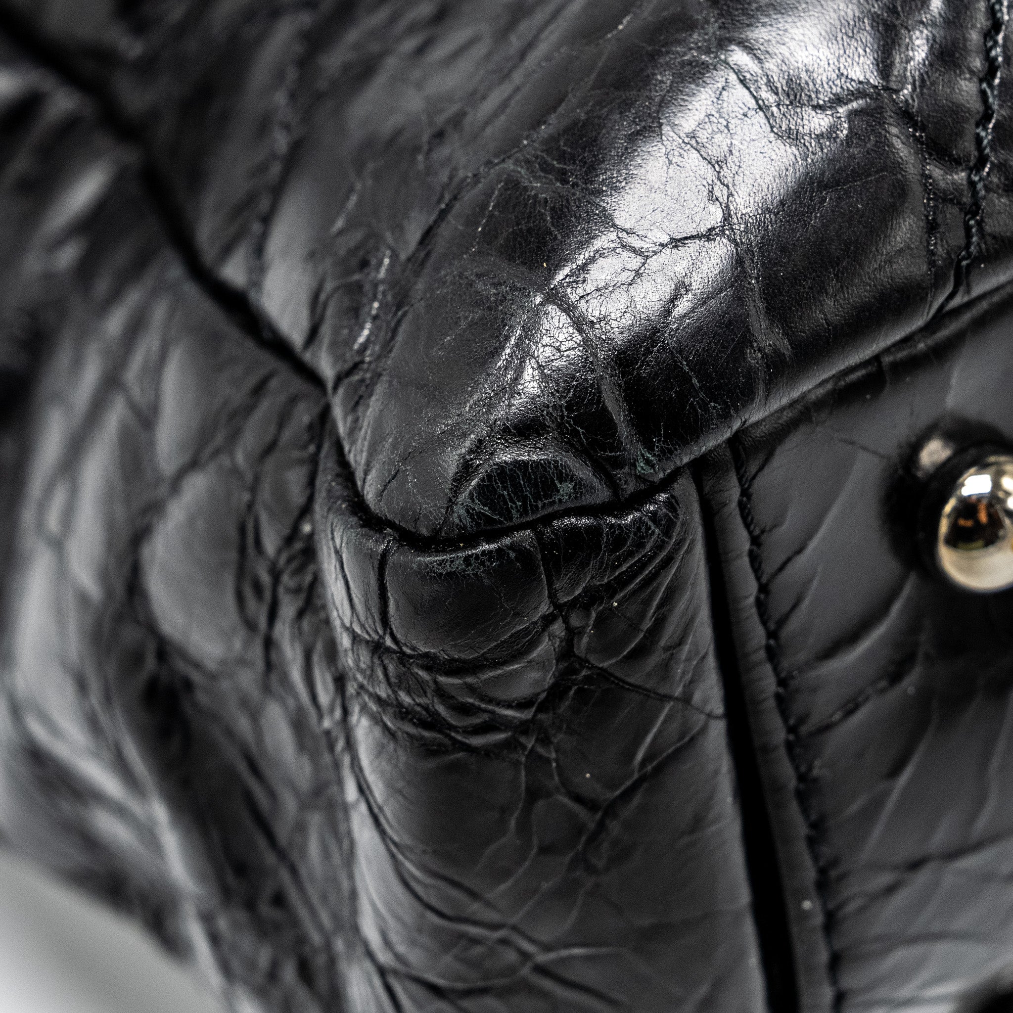 Chanel Portobello Tote Bag Calfskin/Tweed Black/Grey