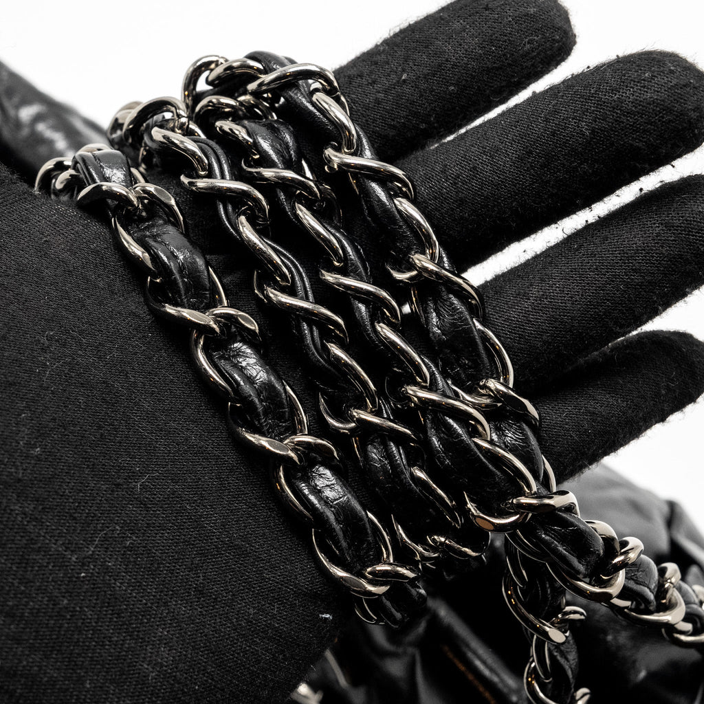 Chanel Twisted Tote Bag Calfskin Black