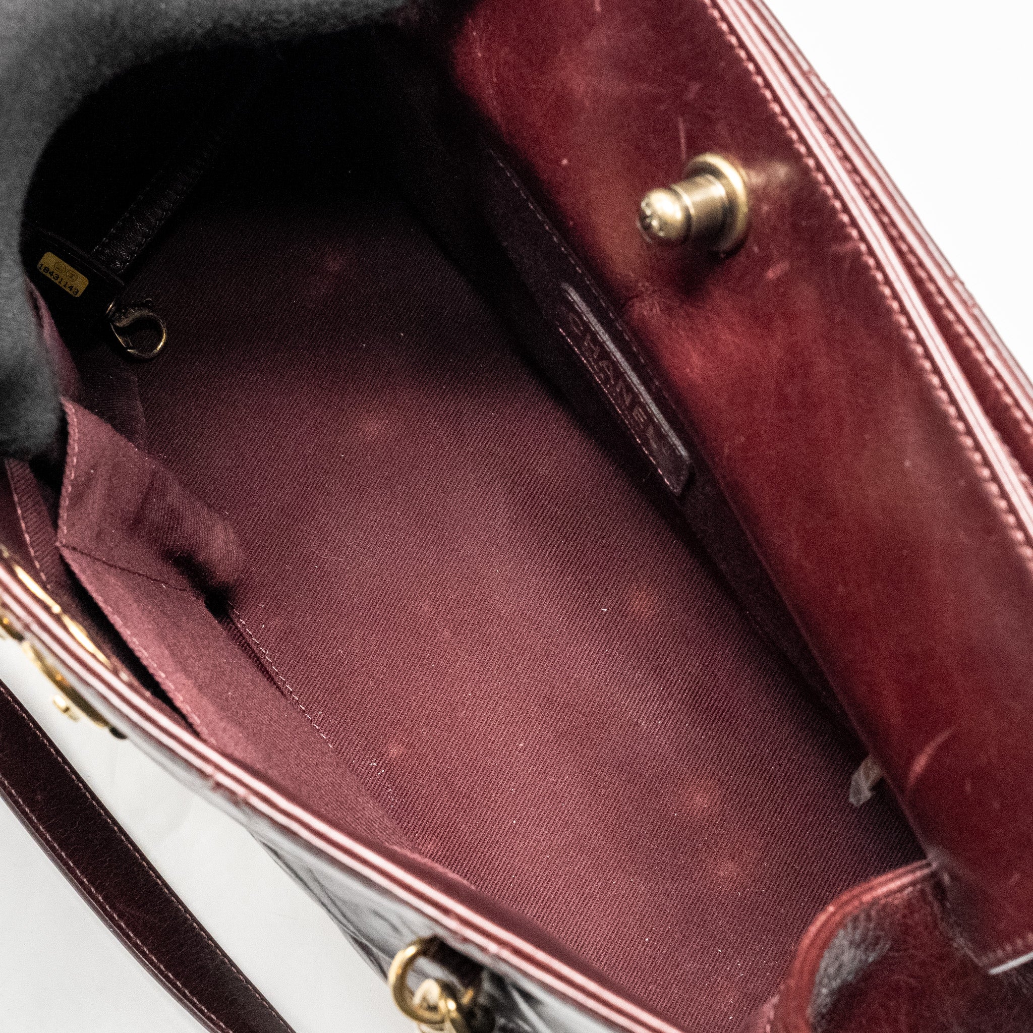Chanel Perfect Edge Tote Bag Calfskin Burgundy