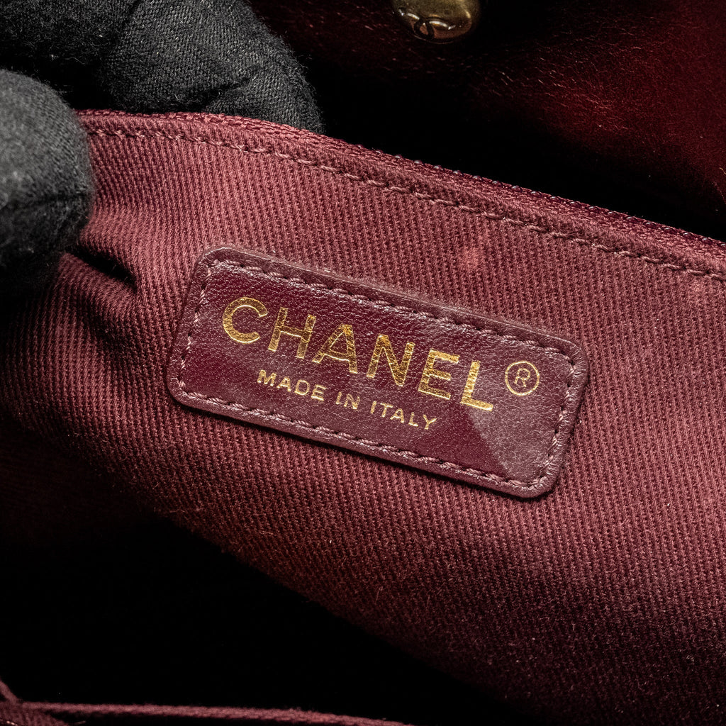 Chanel Perfect Edge Tote Bag Calfskin Burgundy