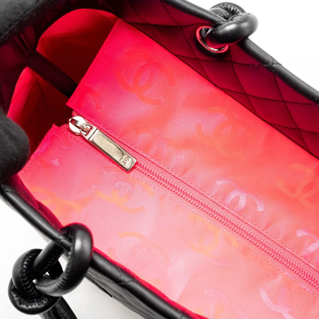 Chanel Cambon Ligne Tote Bag calfskin Black