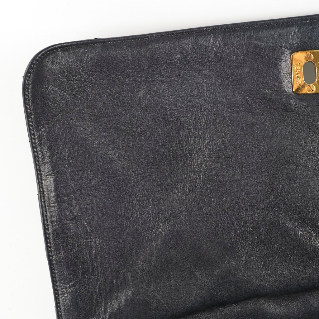 Chanel Vintage Lambskin Black Shoulder Bag