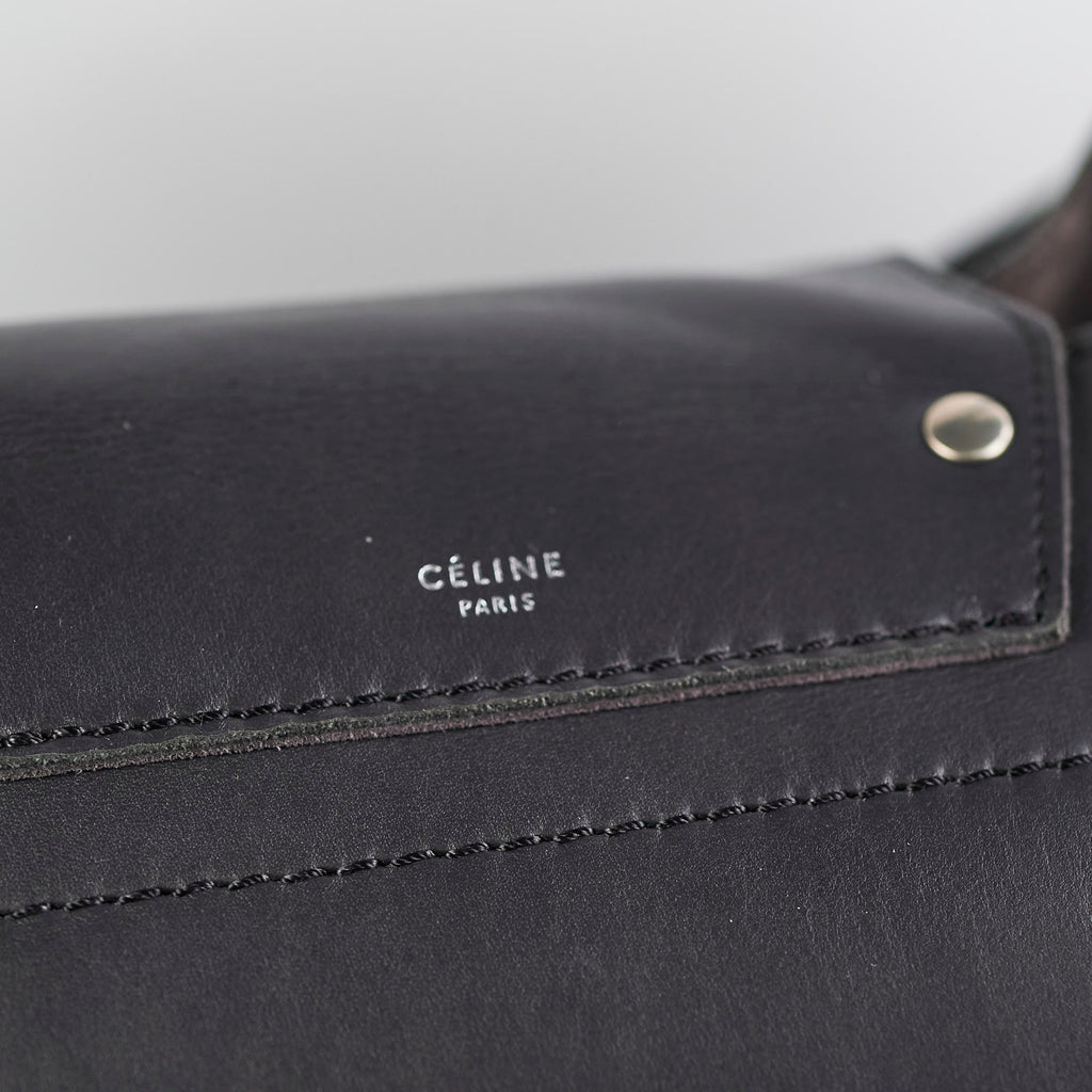 Celine Big Bag Leather Tote Calfskin Dark Grey