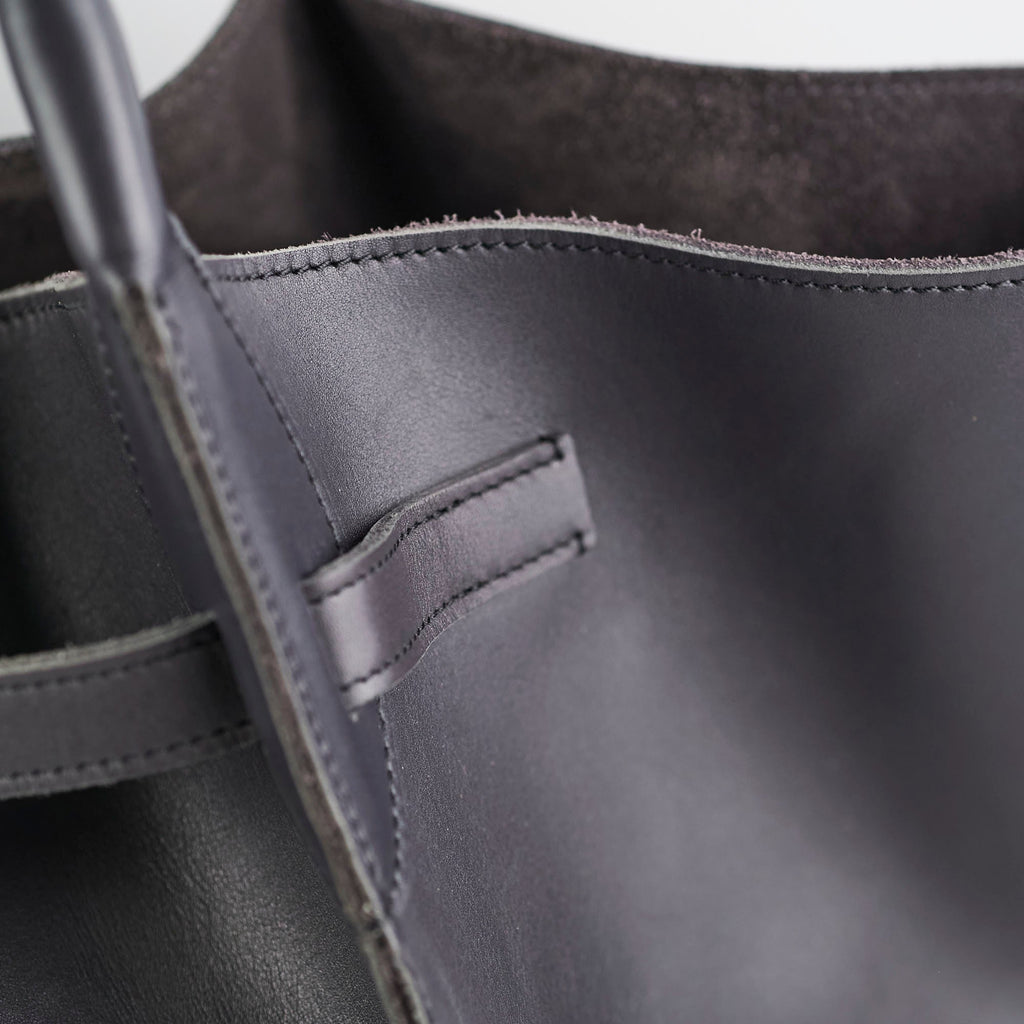 Celine Big Bag Leather Tote Calfskin Dark Grey