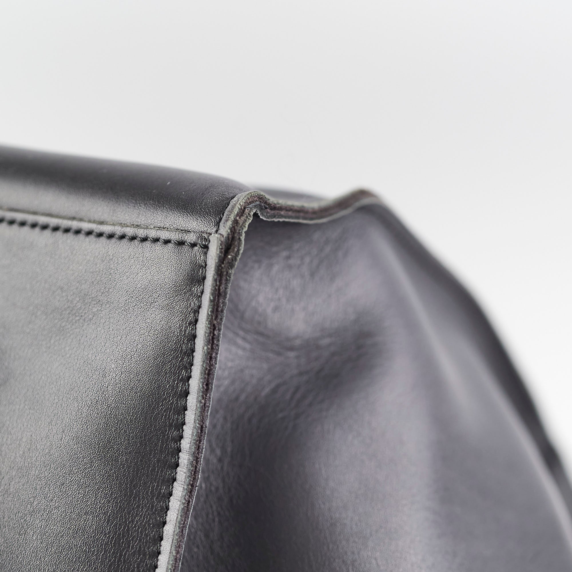 Celine Big Bag Leather Tote Calfskin Dark Grey