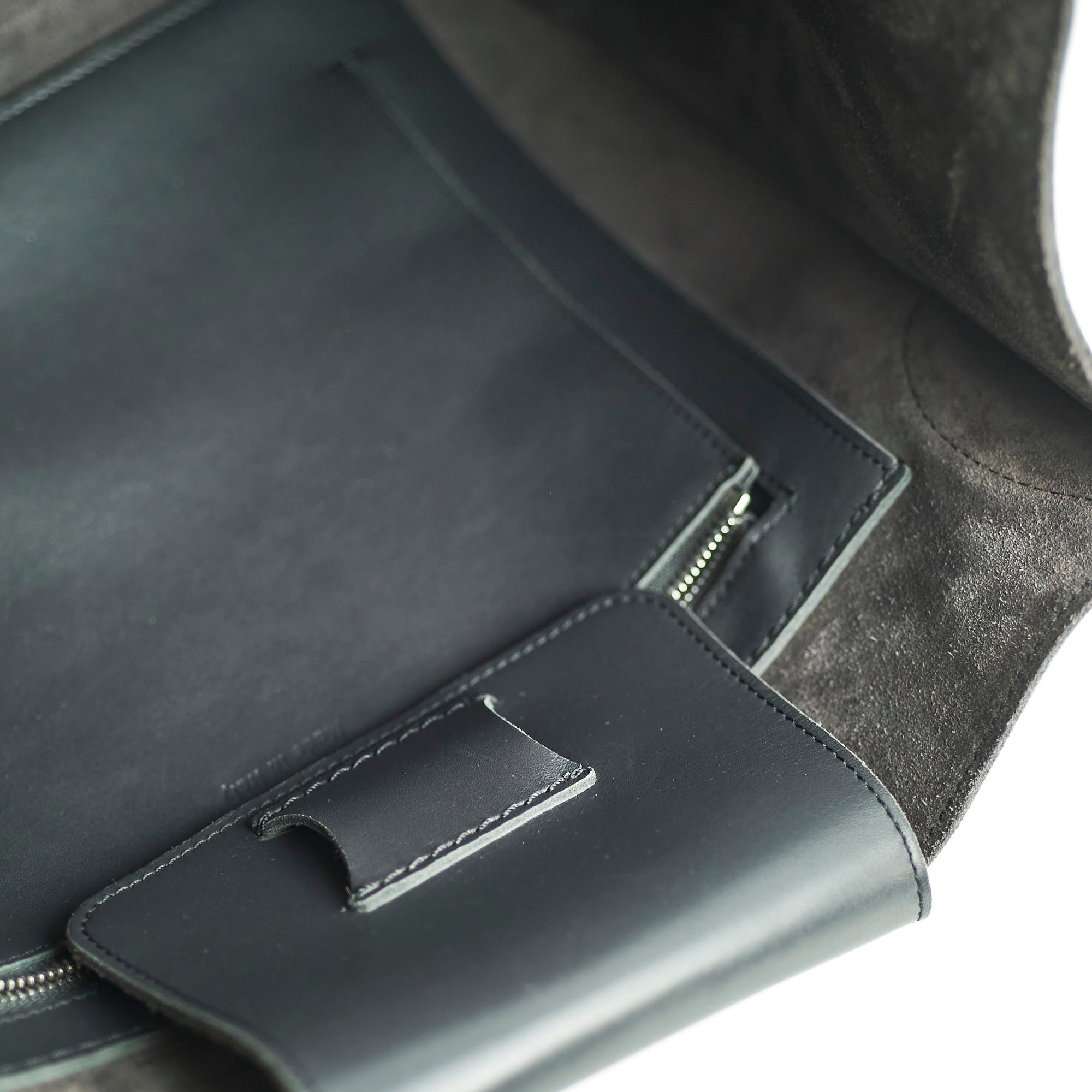 Celine Big Bag Leather Tote Calfskin Dark Grey