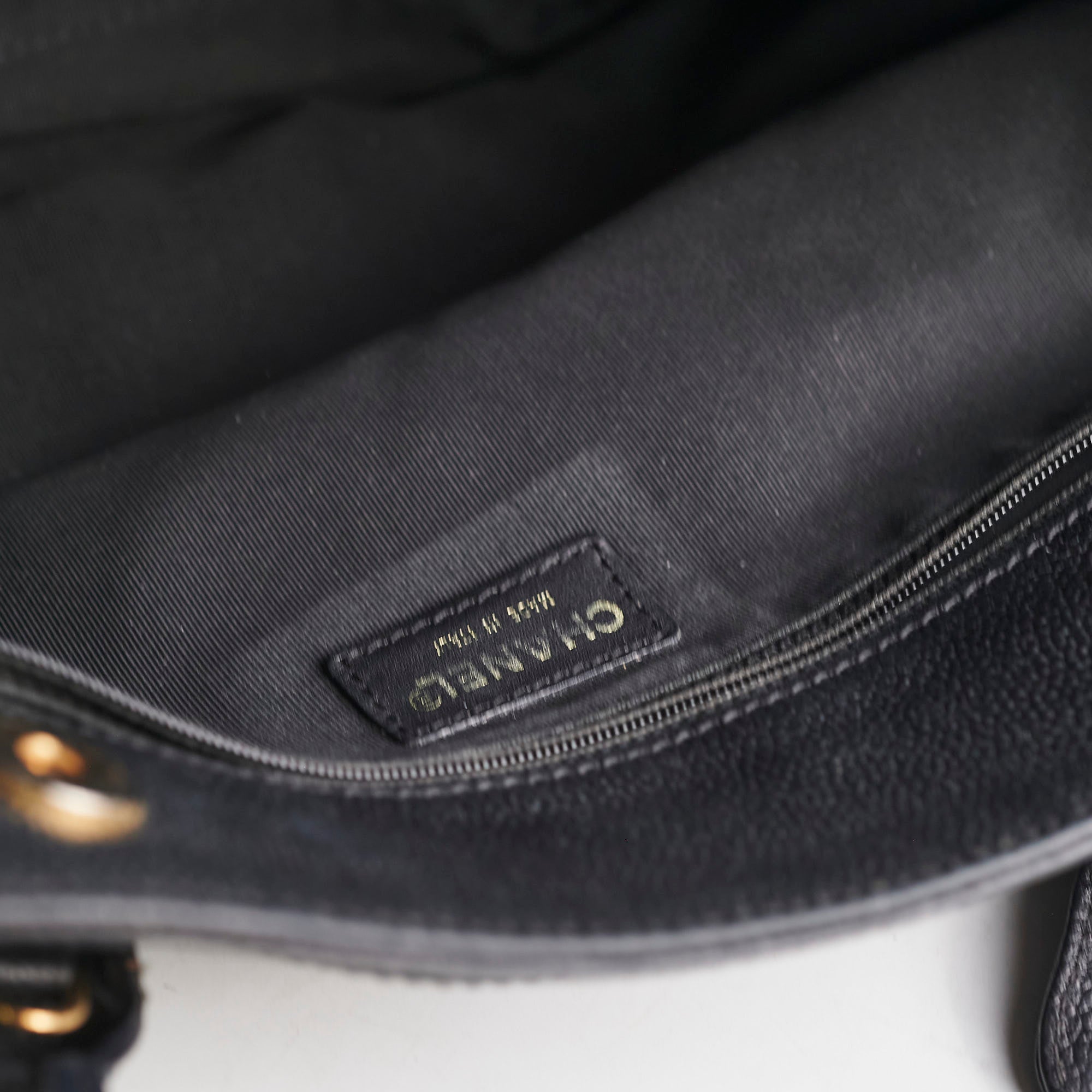 Chanel Cerf Tote Caviar Black