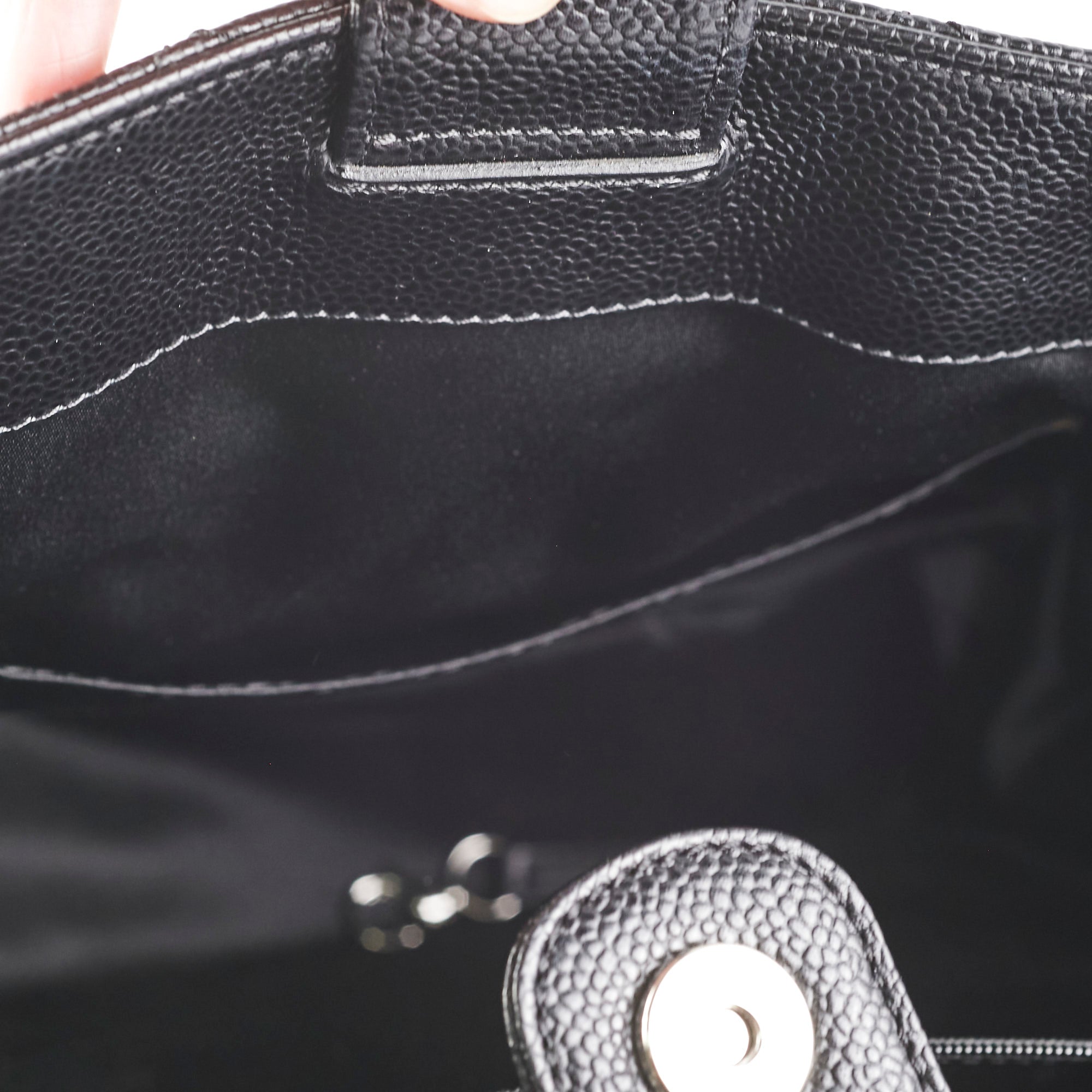 Chanel PST Caviar Black Shoulder Bag