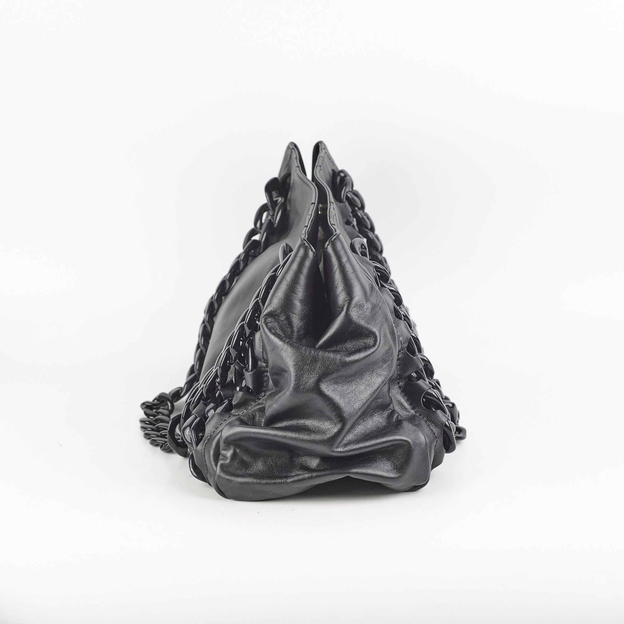 Chanel Resin Modern Chain Tote Black
