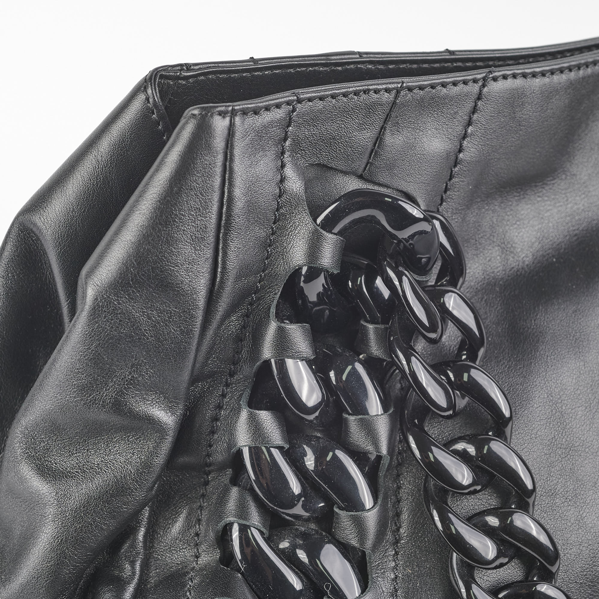 Chanel Resin Modern Chain Tote Black