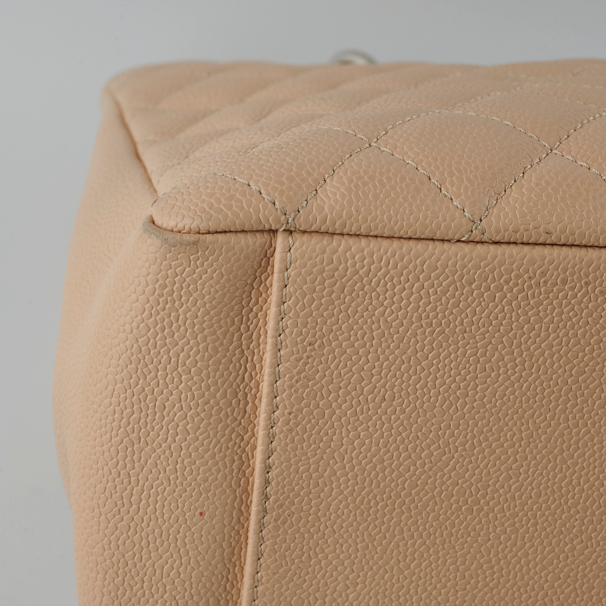 Chanel GST Caviar Grand Shopping Tote Beige