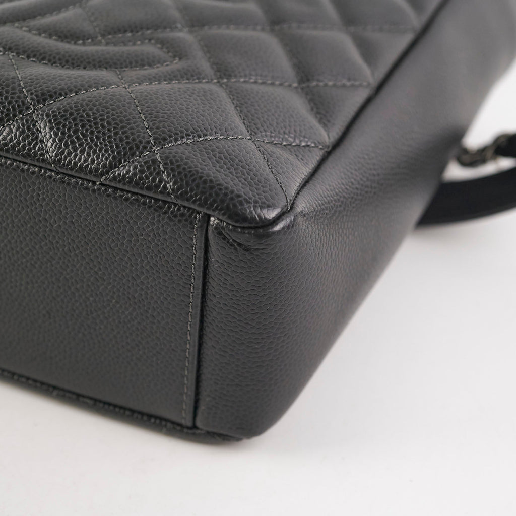 Chanel Caviar PST Petite Shopping Tote Black