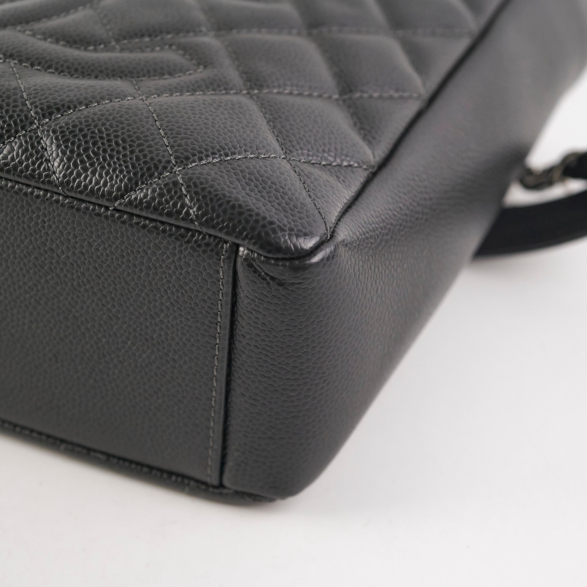Chanel Caviar PST Petite Shopping Tote Black