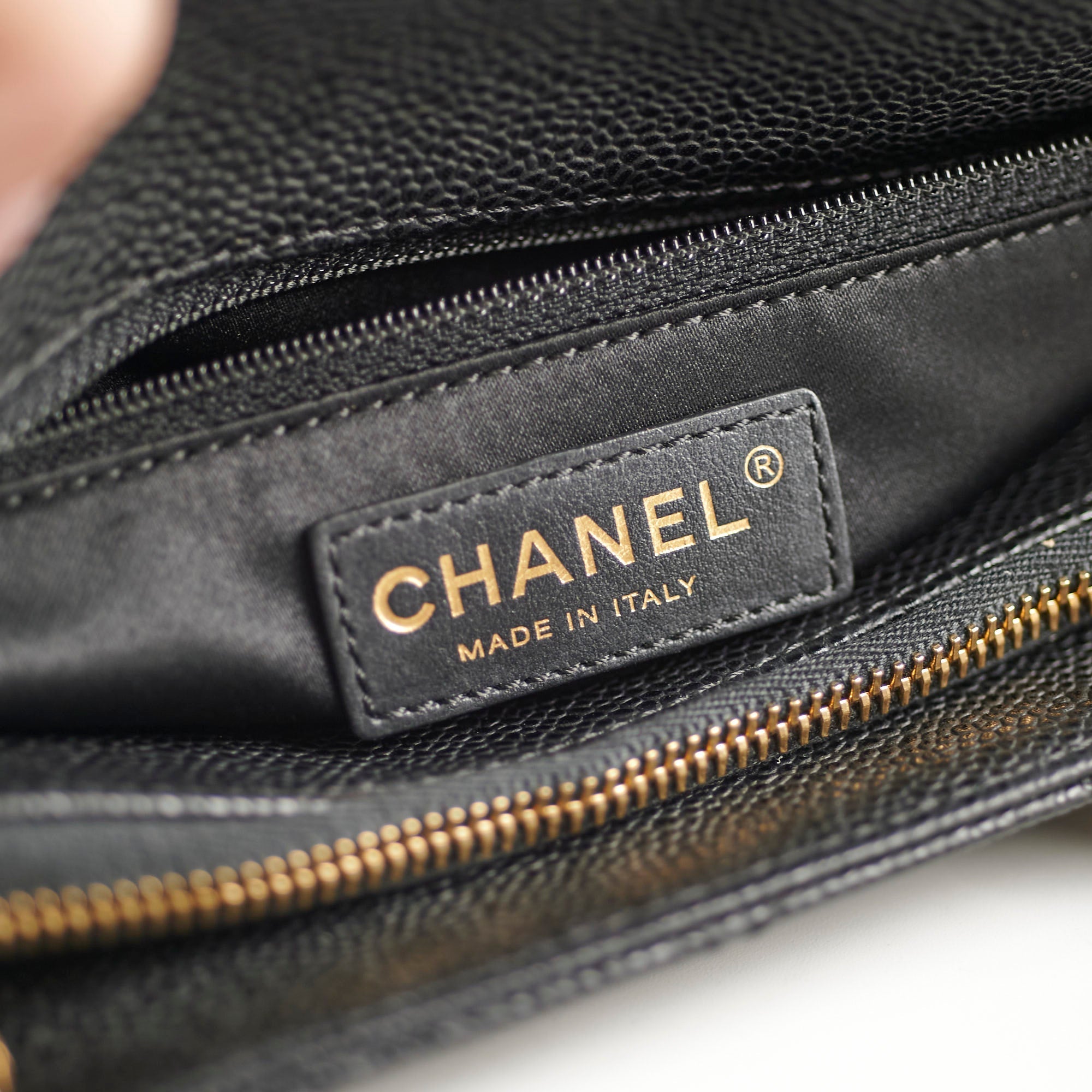 Chanel Caviar GST Grand Shopping Tote Black