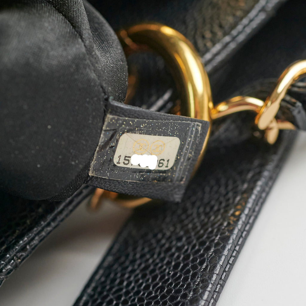 Chanel Caviar Grand Shopping Tote GST Black