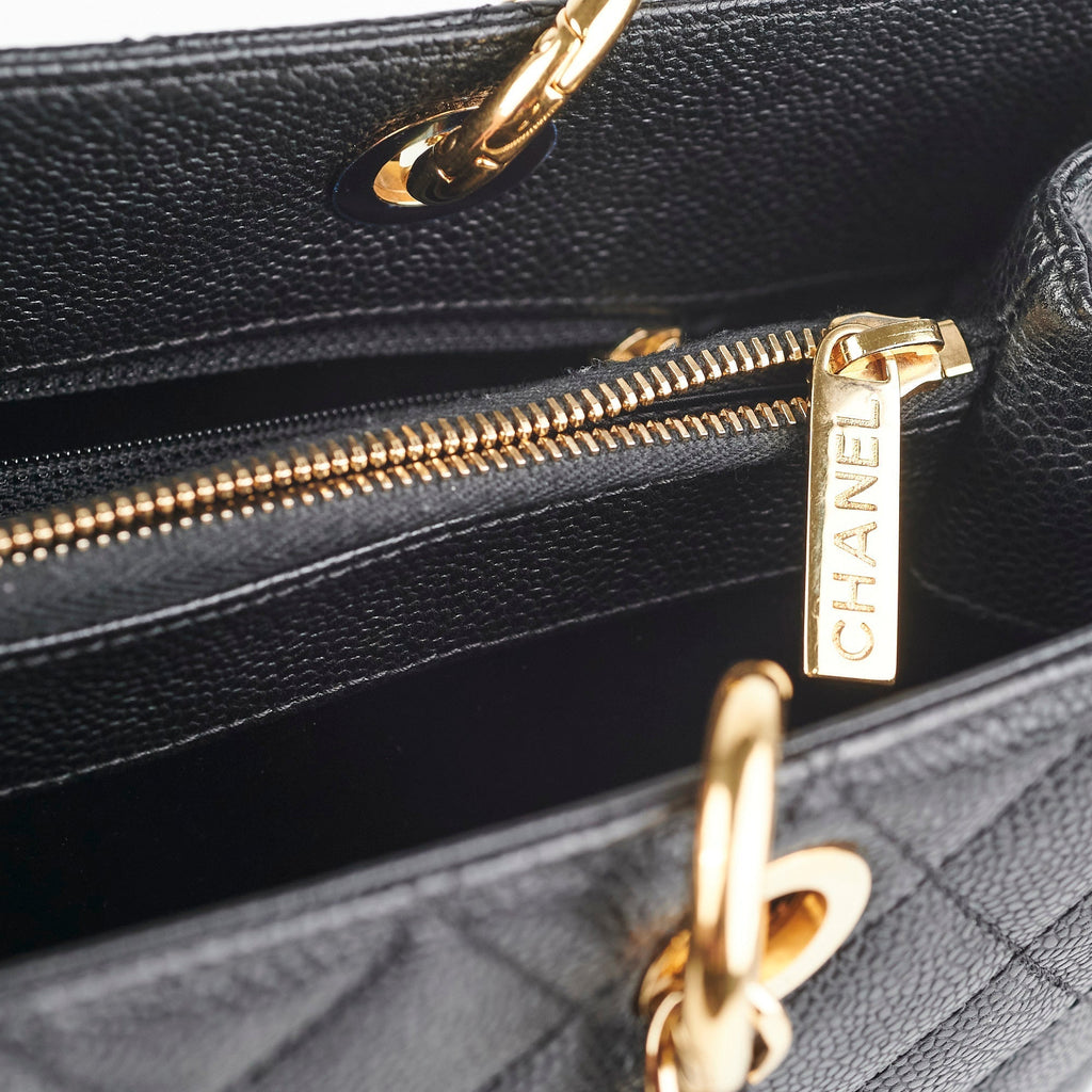 Chanel GST Grand Shopping Tote Caviar Black