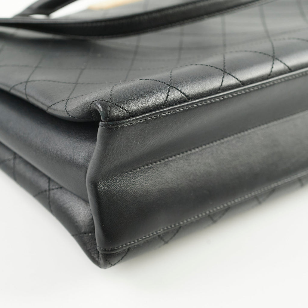 Chanel Calfskin Coco Luxe Large Tote Black - 25 Series