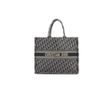 Christian Dior Large Navy Oblique Book Tote Bag