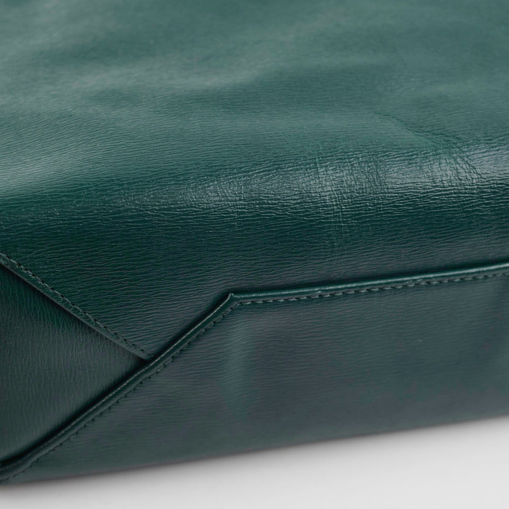 Celine Vertical Cabas Tote Small Forest Green