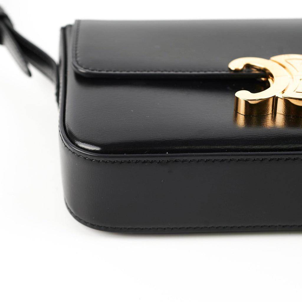 Celine Triomphe Black Shoulder Bag