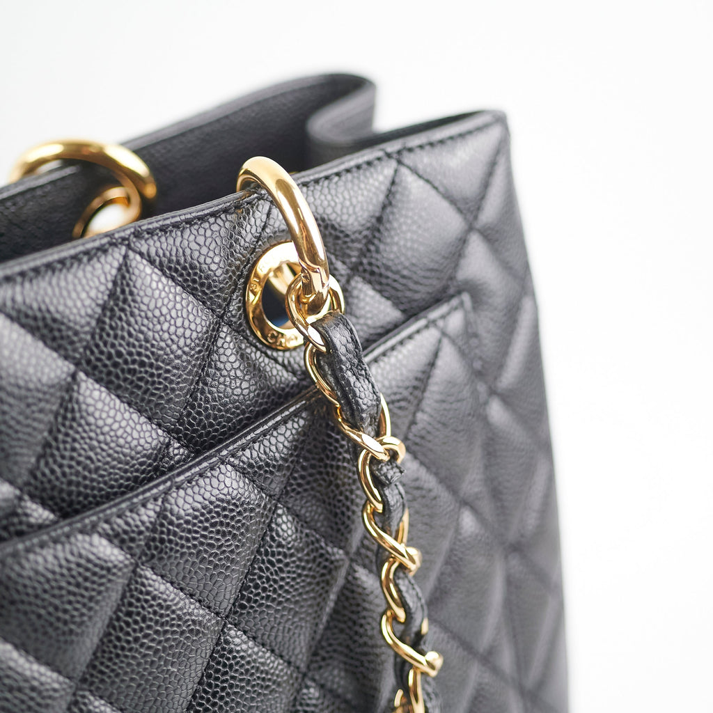 Chanel Grand Shopping Tote GST Caviar Black Tote