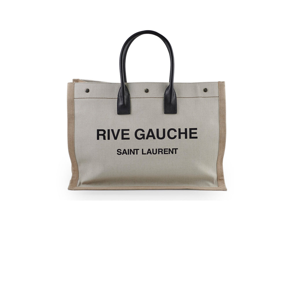 Saint Laurent Rive Gauche Tote Cream