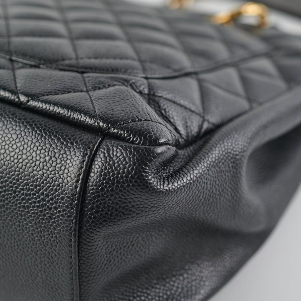 Chanel Grand Shopping Tote GST Black Caviar GHW Shoulder Bag