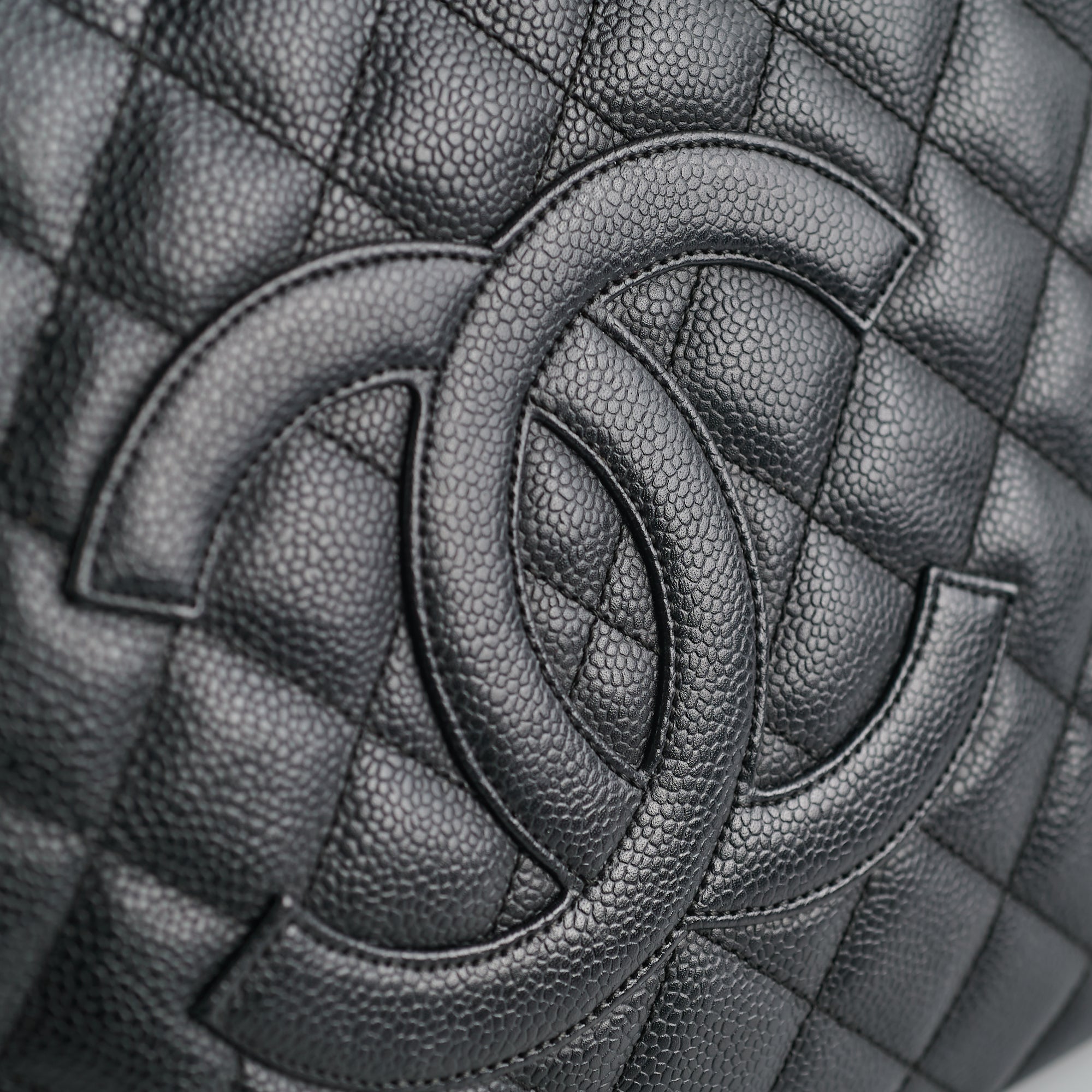 Chanel Grand Shopping Tote GST Black Caviar GHW Shoulder Bag