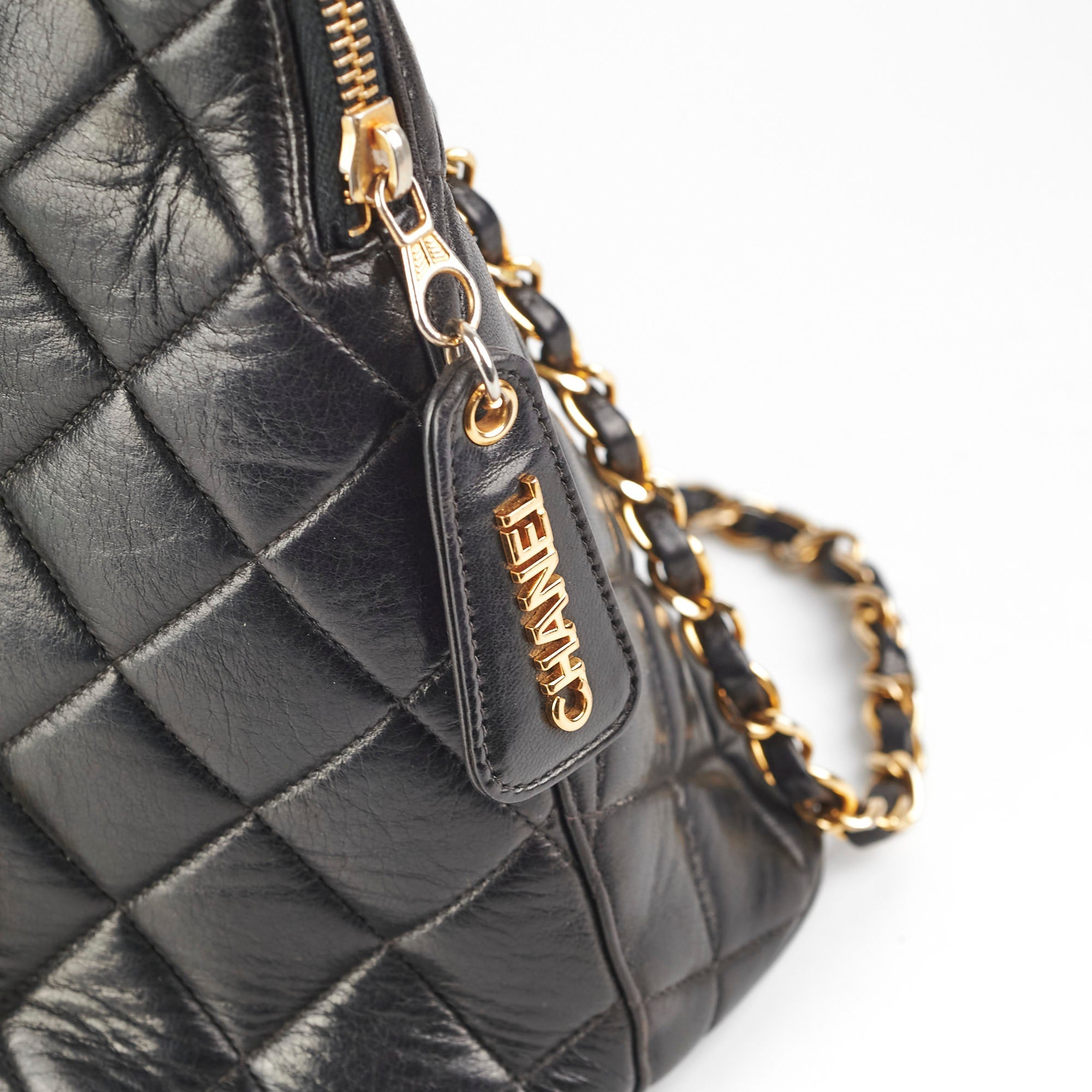 Chanel Dome Black Shoulder Bag