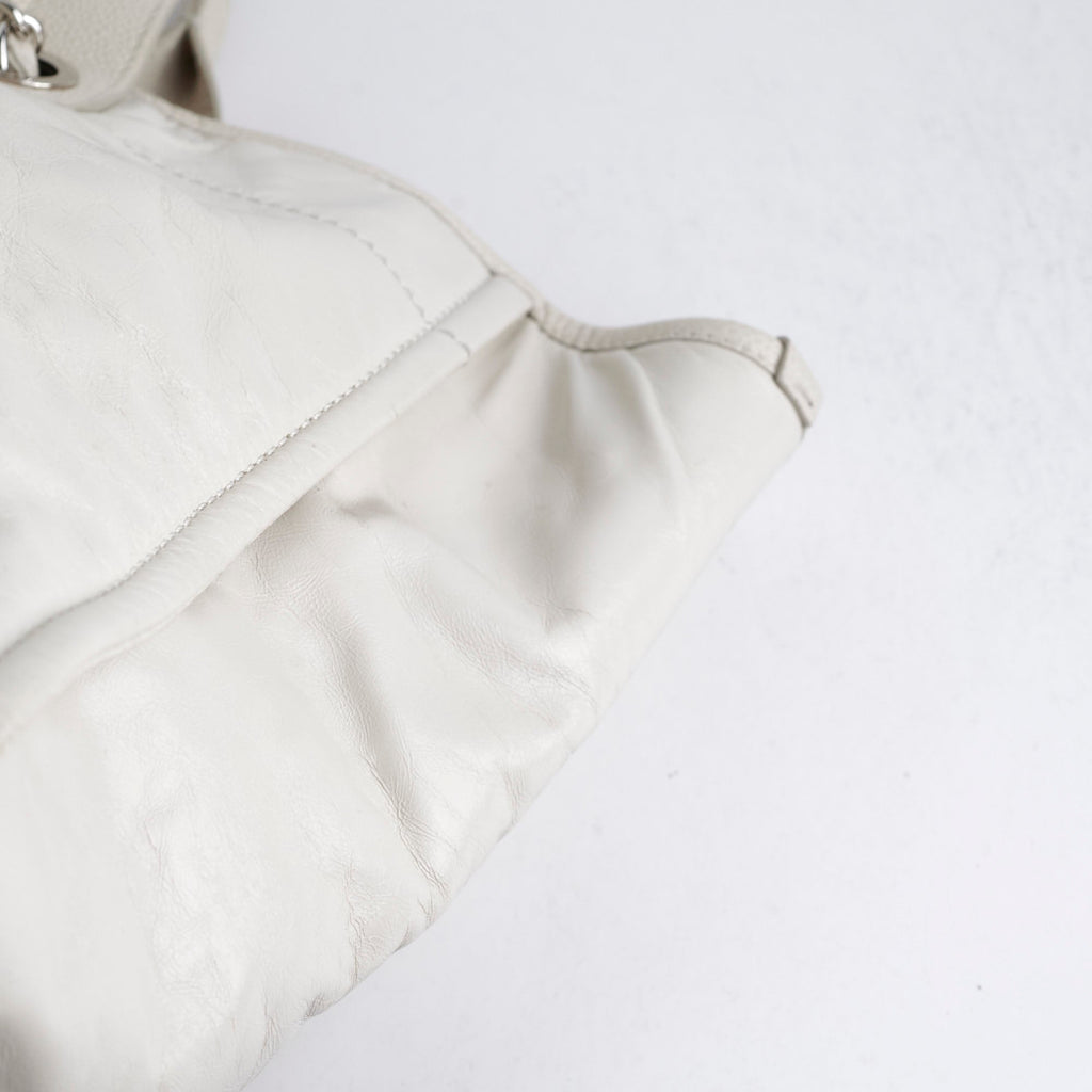 Chanel Calfskin Deauville White Tote