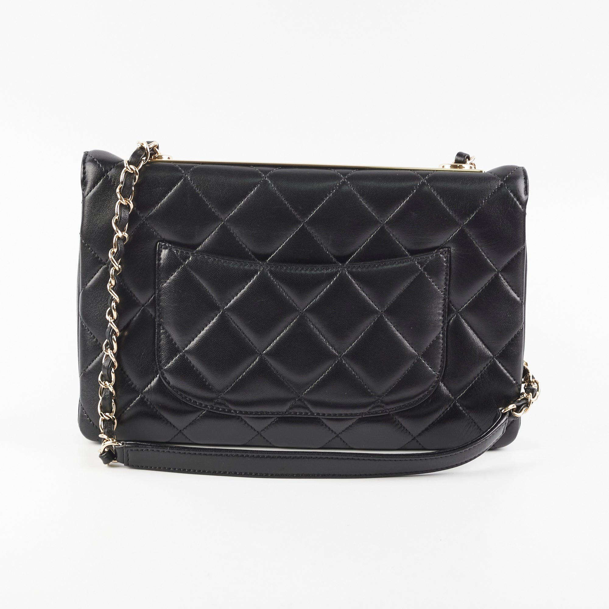Chanel Trendy CC Shoulder Flap Lambskin Black