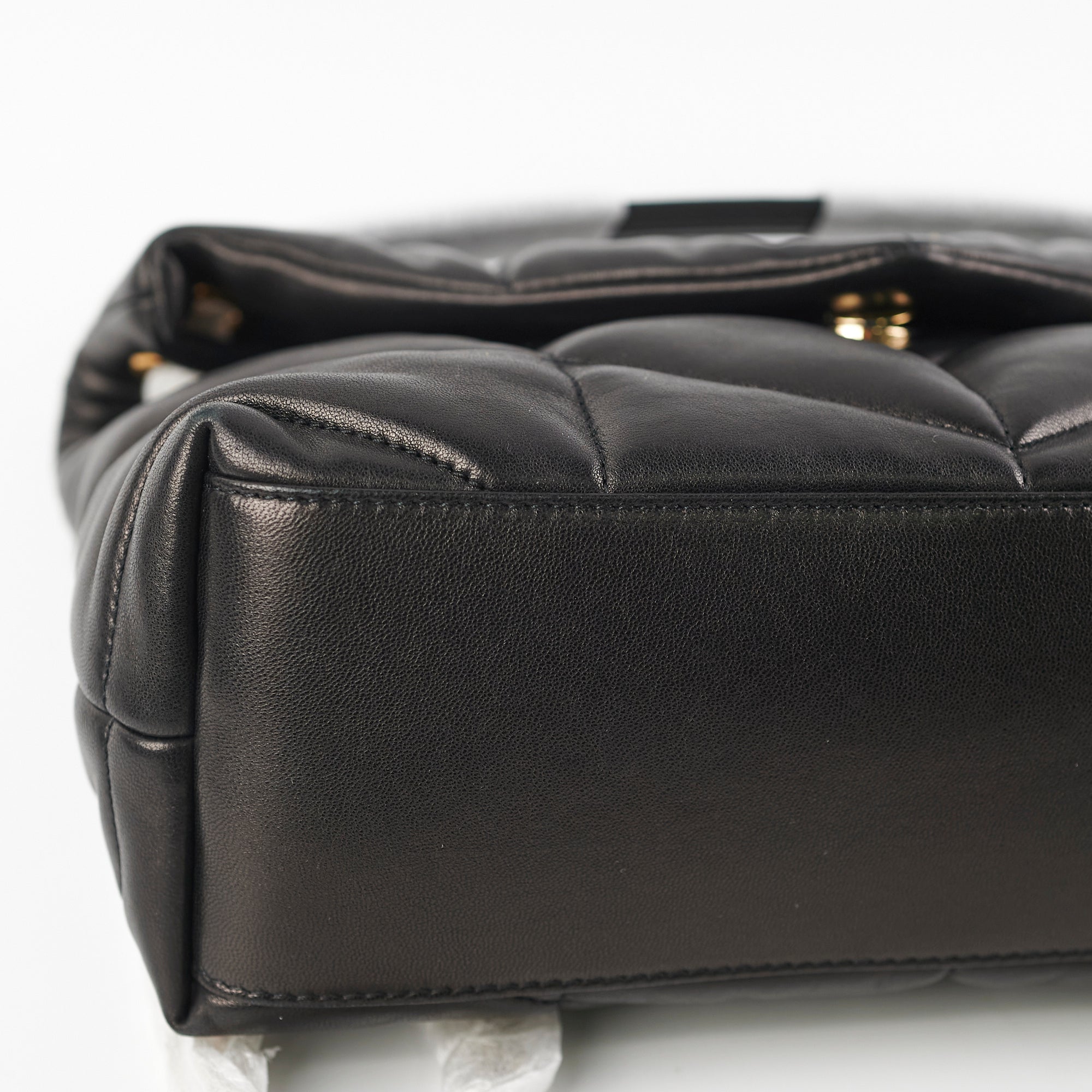 Saint Laurent Puffer Small Black Shoulder Bag