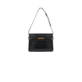Saint Laurent Manhattan Shoulder Bag in Crocodile Embossed Black
