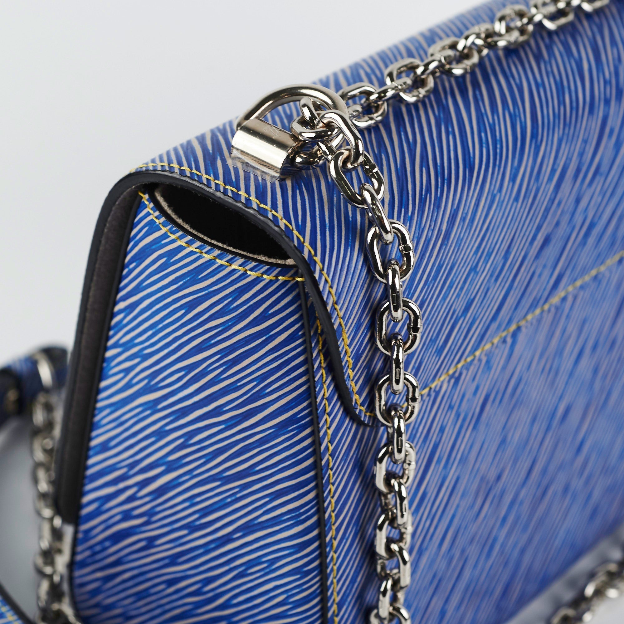 Louis Vuitton Twist MM Blue Shoulder Bag