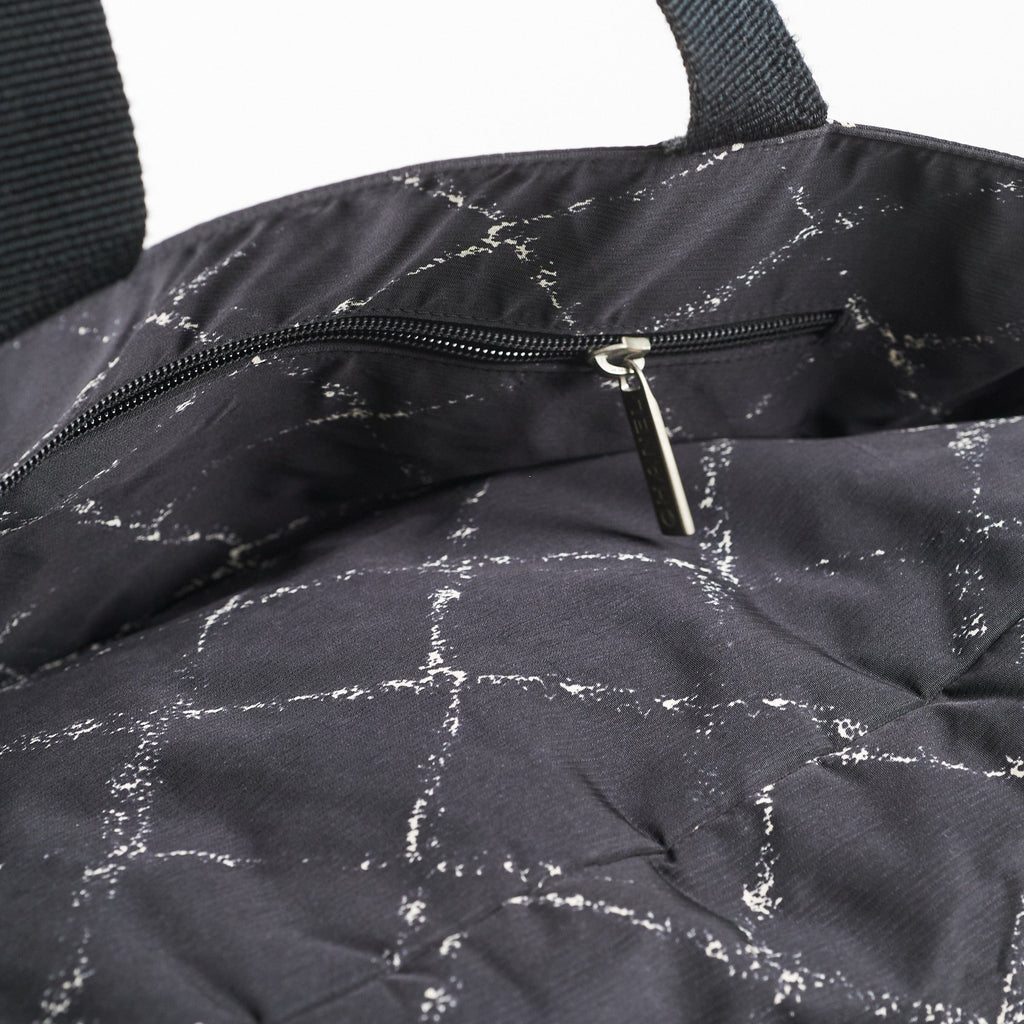 Chanel Diamond - Print Tote Bag Black