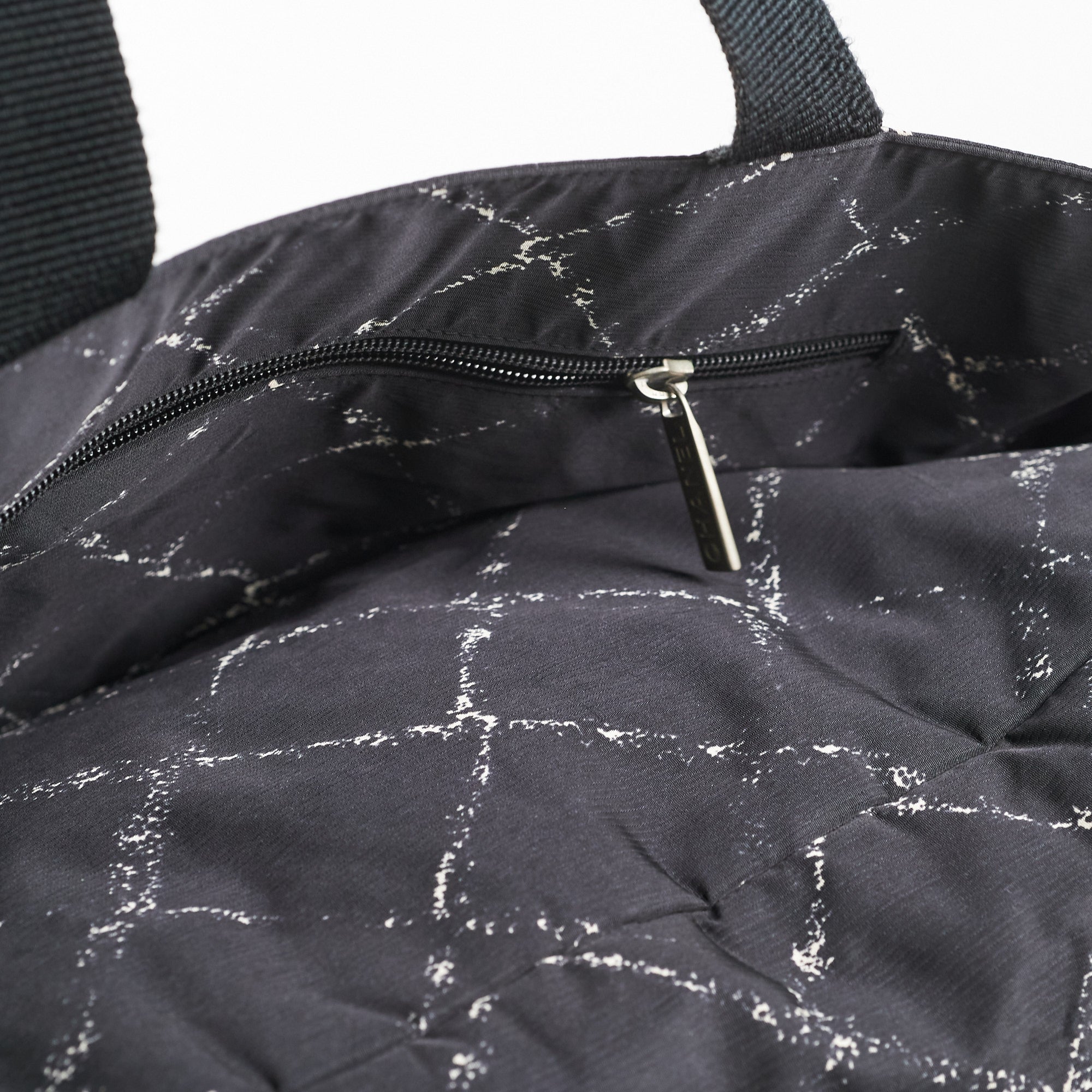 Chanel Diamond - Print Tote Bag Black