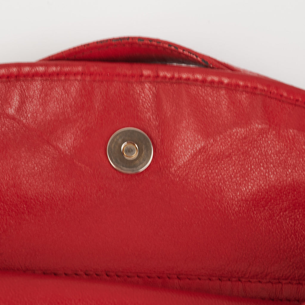Dior Lady Dior Soft Shopper Tote Red