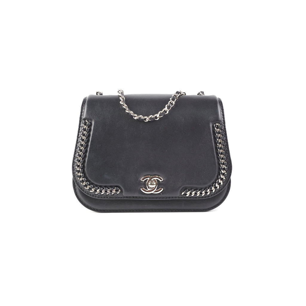Chanel Seasonal Chain Flap Calfskin Shoulder Bag