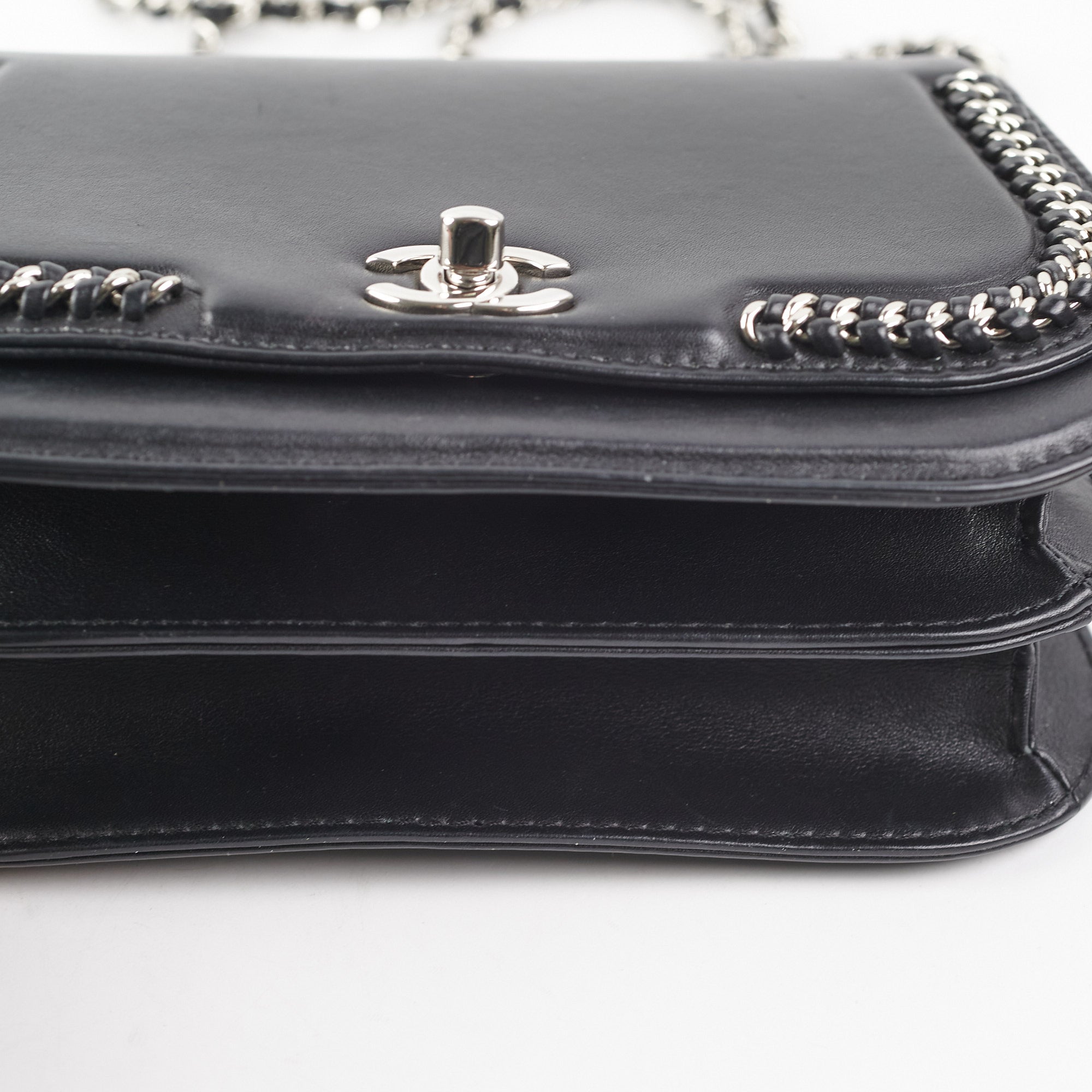 Chanel Seasonal Chain Flap Calfskin Shoulder Bag