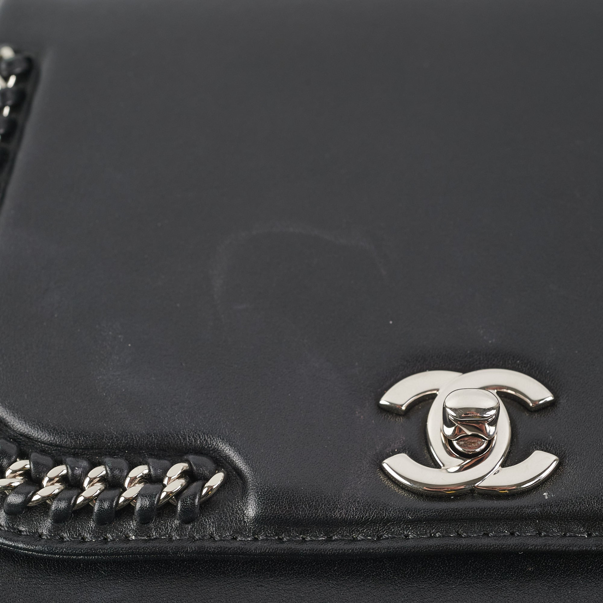 Chanel Seasonal Chain Flap Calfskin Shoulder Bag