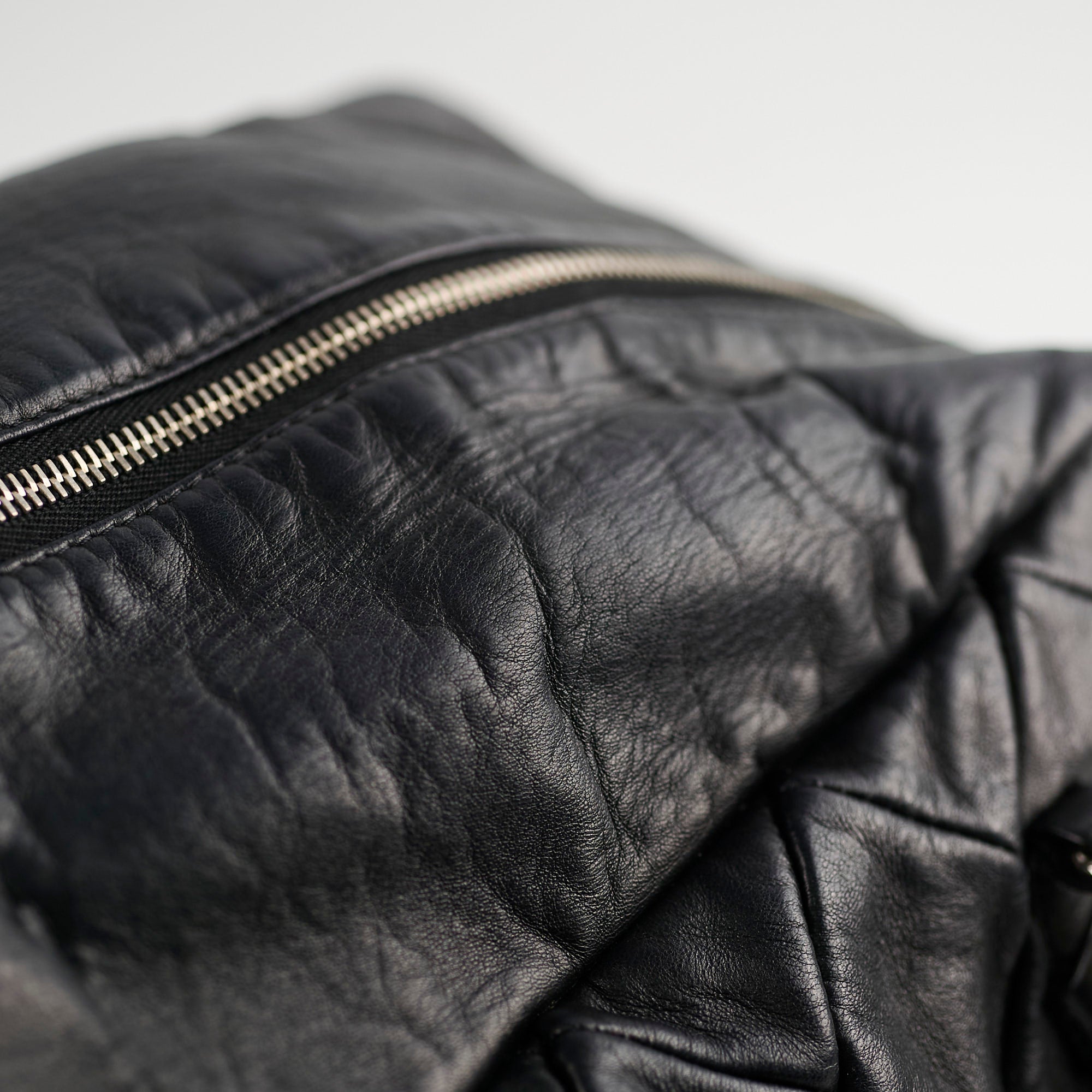 Chanel Bowling Black Lambskin Shoulder Bag - Series 12