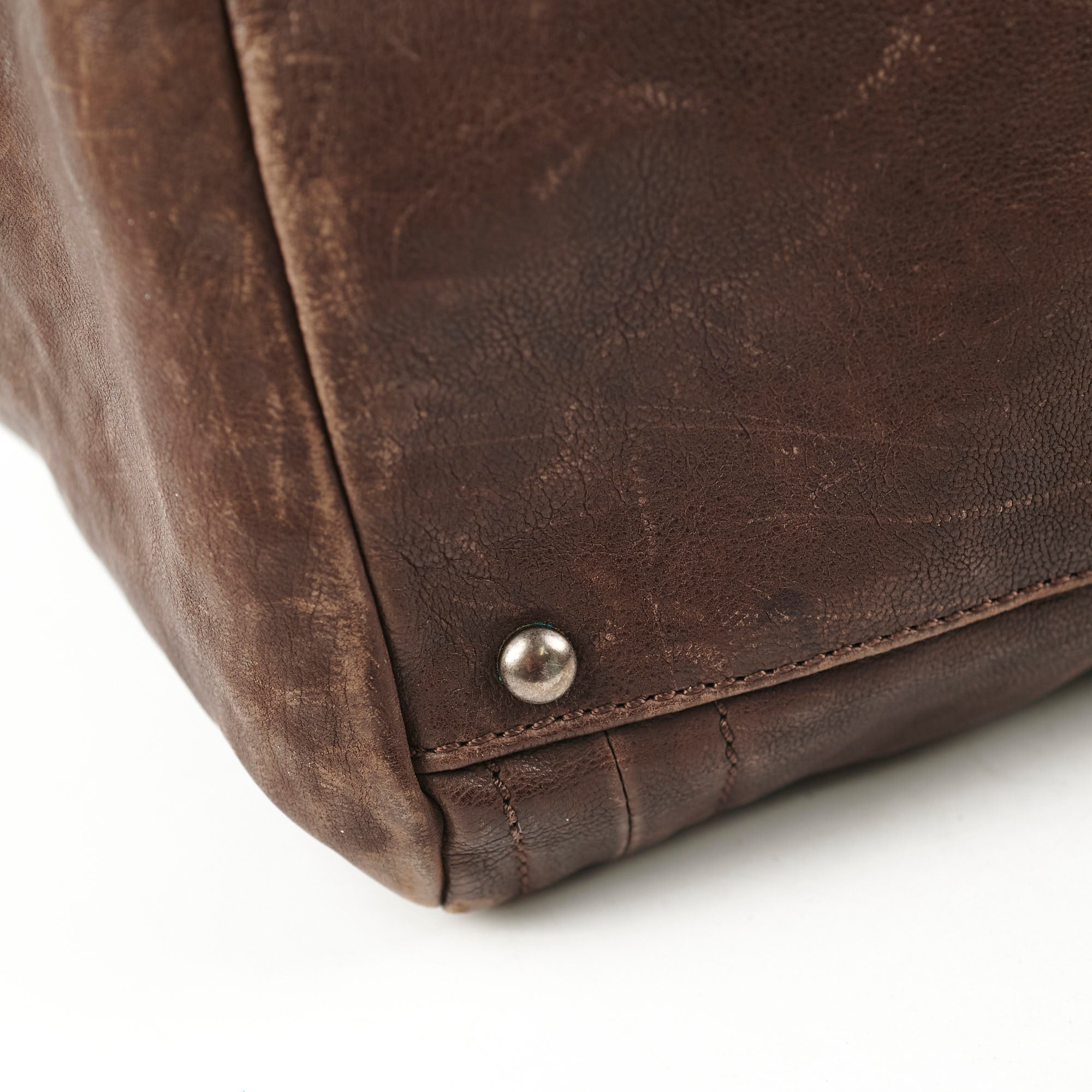 Chanel Vintage Brown Leather Tote - Series 10