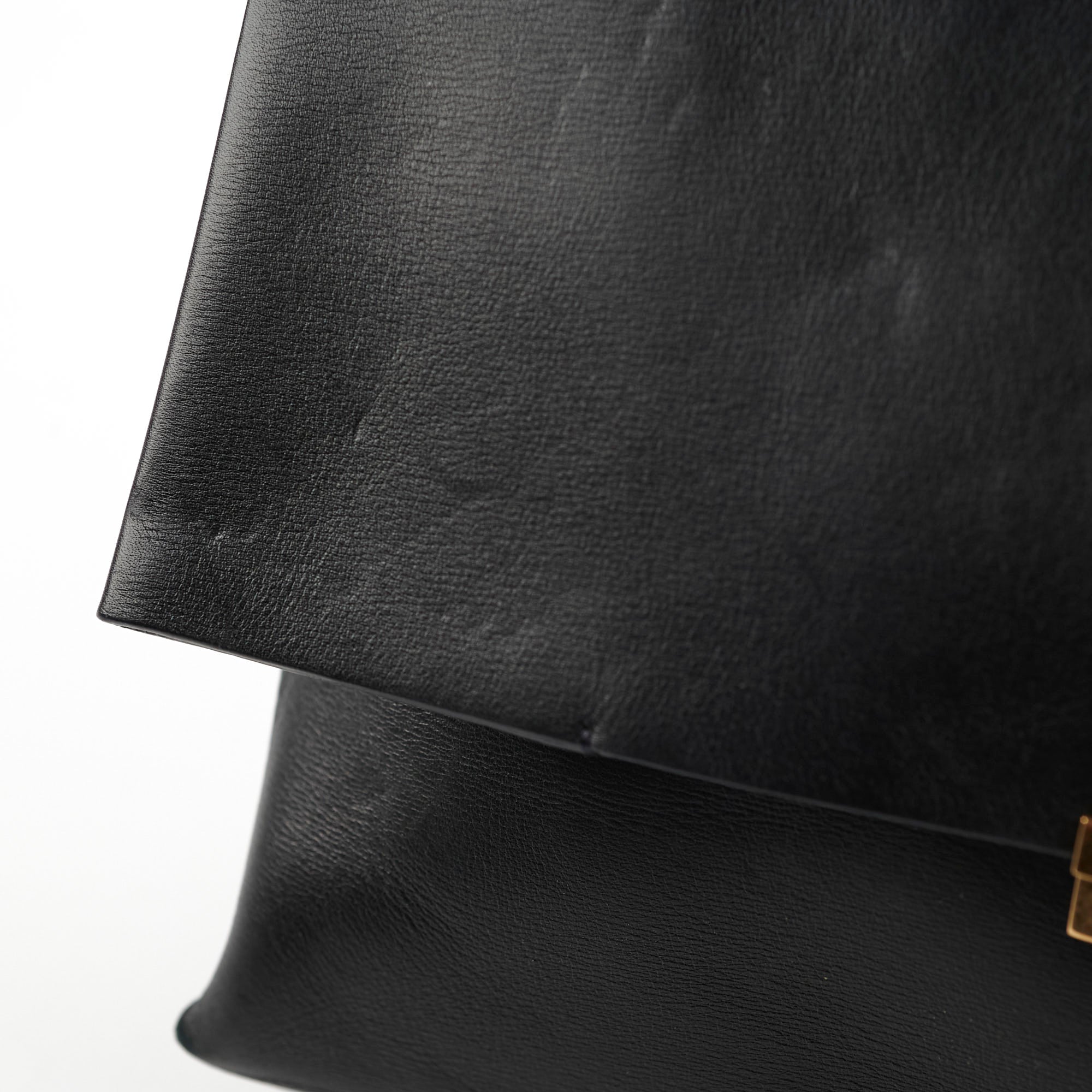 Celine Blade Leather Shoulder Bag Black