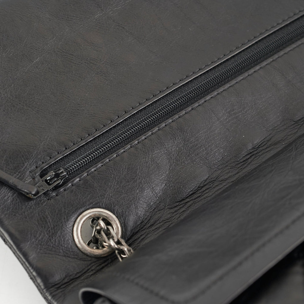 Chanel Reissue 226 Black Calfskin Shoulder Bag