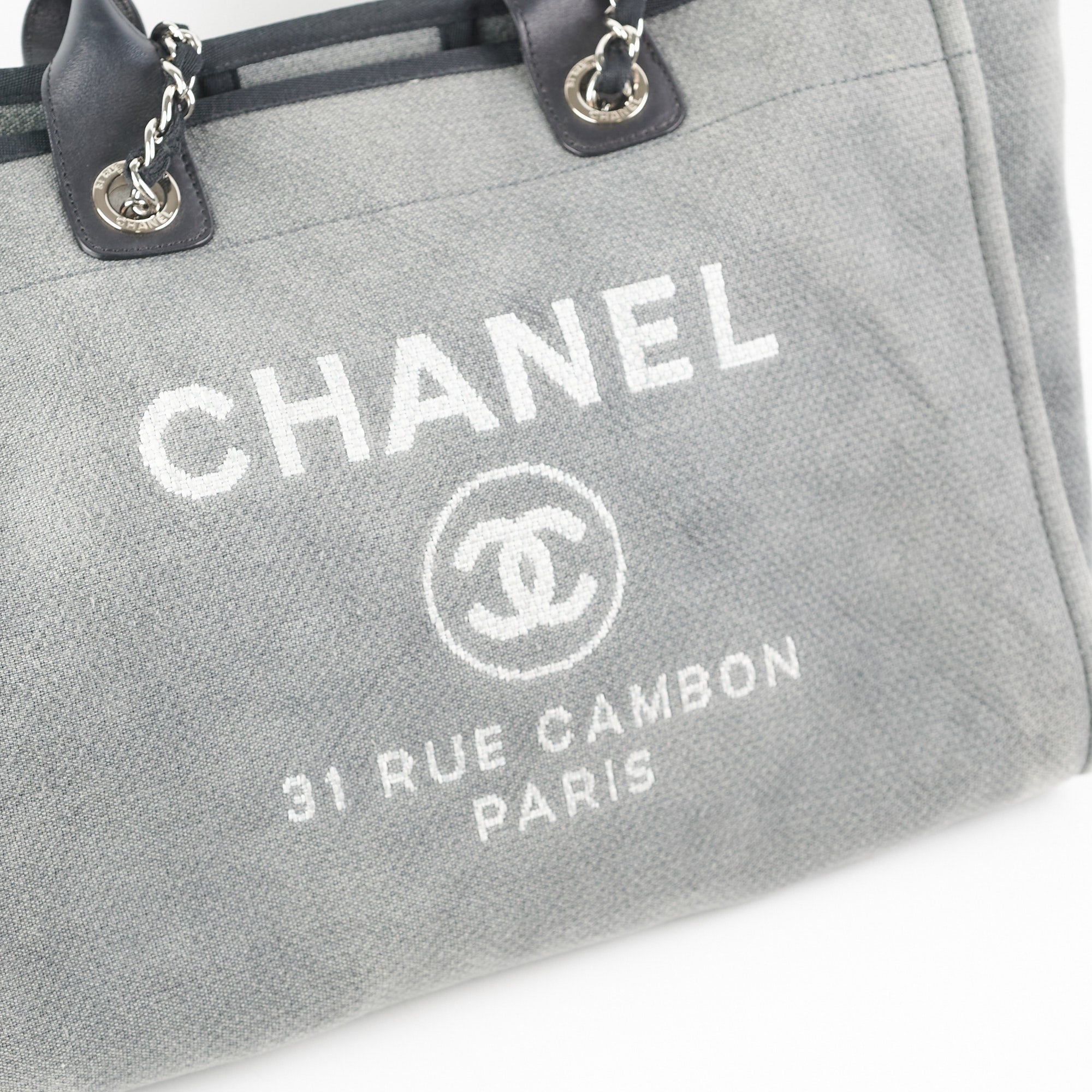 Chanel Medium Deauville Tote Grey