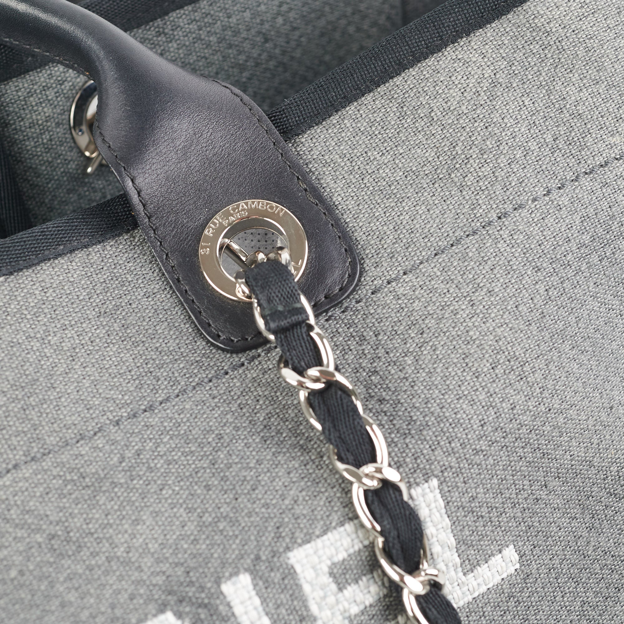 Chanel Medium Deauville Tote Grey