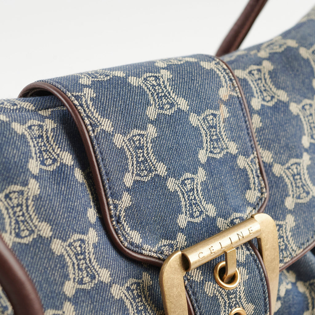 Celine Vintage Denim Shoulder Bag