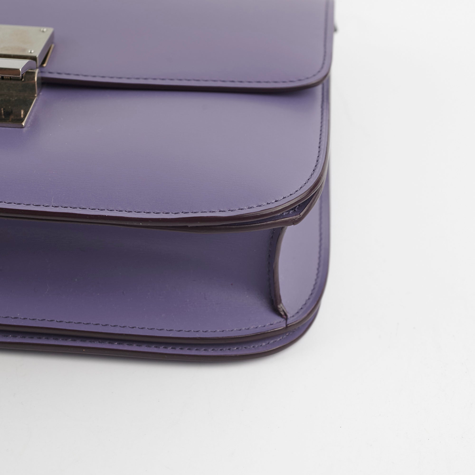 Celine Medium Purple Box Shoulder Bag