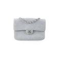 Chanel Timeless Quilted Jersey Shoulder Flap Blue